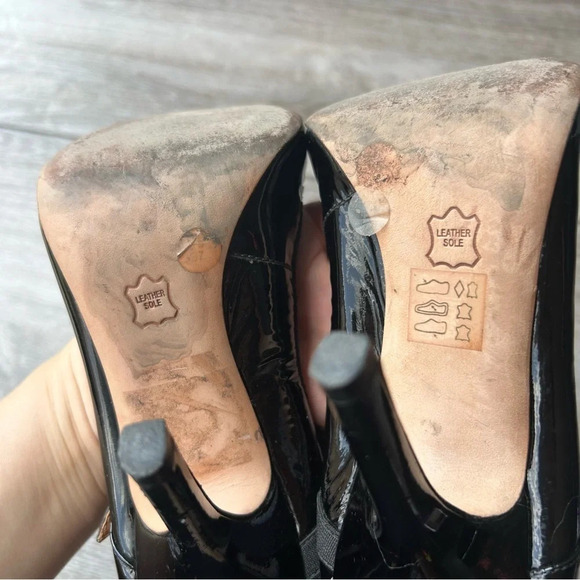 BCBGMAXAZRIA Black Patent Leather Mary Jane Ballet Heels - Picture 15 of 16